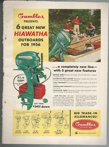 1956 HIAWATHA outboard engine advertisement, Gambles Dept. Store - Bild 1 von 3