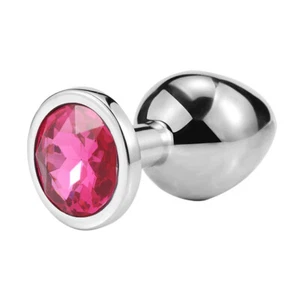 2025 Anal Butt Plug JEWEL STAINLESS Butt Plug Sex Toy For Women Men Couple Gift - Picture 1 of 19