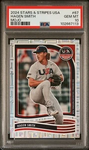 2024 PANINI STARS & STRIPES USA HAGEN SMITH MOJO #/49 PSA 10 - Picture 1 of 2