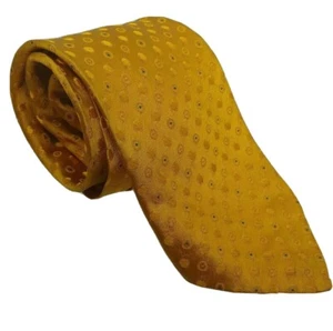 Vintage Paul Turner 61" x 3" Yellow 100% Silk Tie - Picture 1 of 2