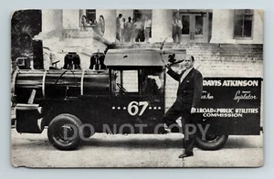 Tallahassee FL Stempel Auto in Form einer Eisenbahnlok 1954 Postkarte - Bild 1 von 2