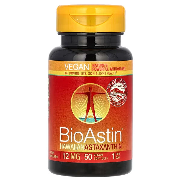 Nutrex Hawaii Bioastin, Vegetal, 12Mg - 50 Cápsulas Veganas Foto 1 de 1