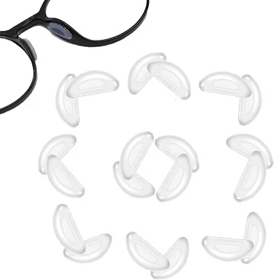 10 Paar Nasenpads Brille Selbstklebend AntiRutsch Silikon Weiche Pads - Bild 1 von 4