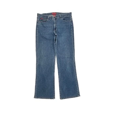 Vaqueros de mezclilla azul lavado oscuro Chaps Katelyn Bootcut para mujer talla 14 Foto 1 de 3