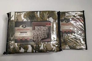 MOSSY OAK MOOSE 6 PC FULL SHEET SET - 2 Ex PILLOWCASES Cabin~ Hunting~Lodge NEW - Picture 1 of 4