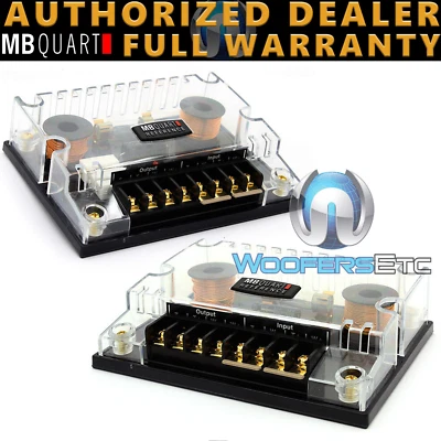 (2) MB QUART RXE213 CROSSOVERS FOR CAR AUDIO COMPONENT MID SPEAKERS TWEETERS NEW - Image 1 of 4