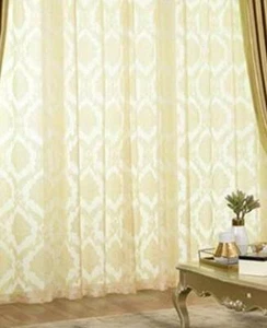 European luxury solid gold soft cashmere cloth blackout curtain valance N240 - Picture 1 of 13