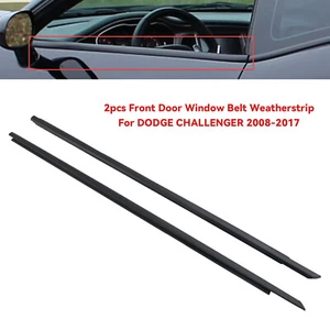 Cinturón de ventana de puerta delantera resistente al clima 2 piezas para Dodge Challenger 2008-2017 T7 - Imagen 1 de 15