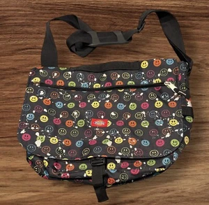 Bolso de Mano Dickies Smiley Pintura Facial Salpicaduras Negro Colorido Doble Asas - Imagen 1 de 8