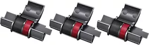 3 Pack Ir40t Calculator Ink Ribbons For Canon Sharp El-1750v El-1801v Black/red - Picture 1 of 5