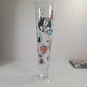 Vintage 1995 Ritzenhoff ART BEER GLASS w/ Box & Coasters by R Seldon Germany - Picture 1 of 14
