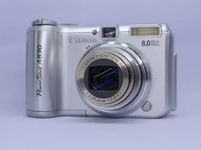 Canon PowerShot A630 8.0MP / CCD Digital Camera Silver - Image 1 of 4