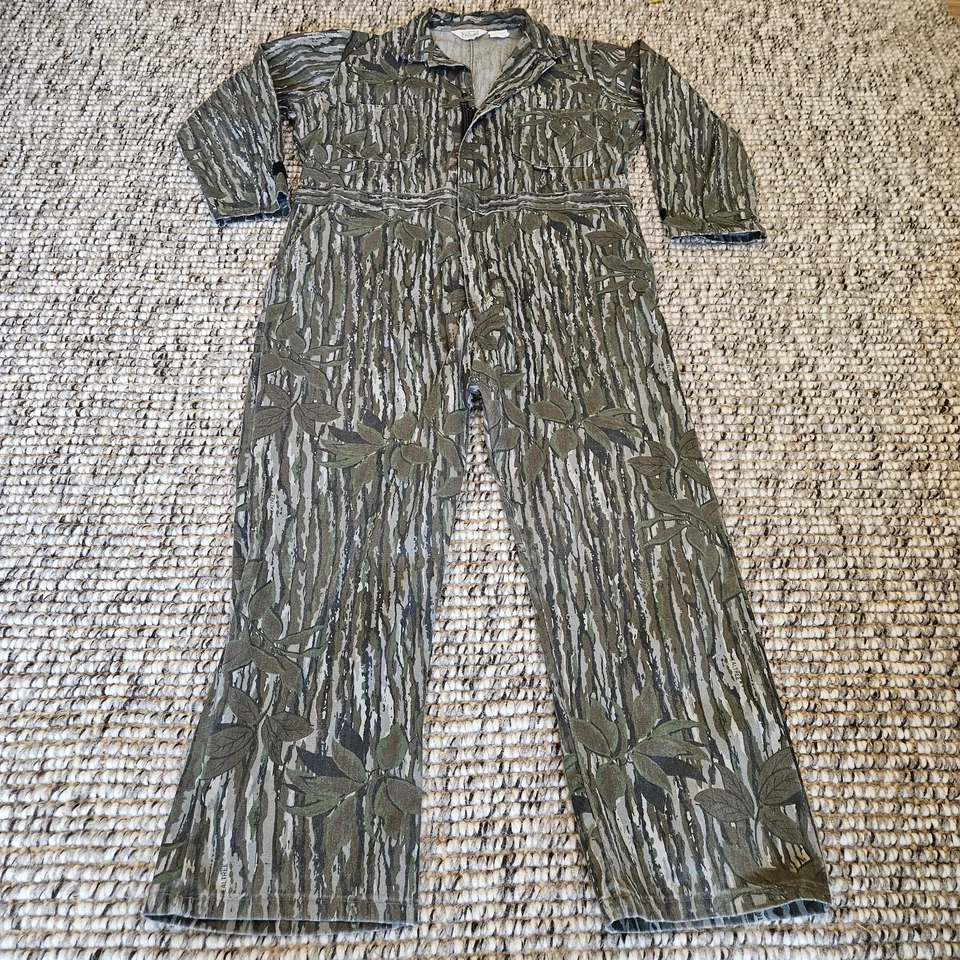 Vintage Walls Realtree Coveralls Mens XL Regular Camo Hunting Camouflage USA - Image 1 of 4