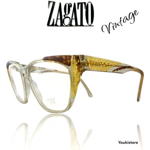 ZAGATO occhiali da vista Mod. Z098 0004 RARE VINTAGE 80s eyewear Hand Made Italy - Foto 1 di 13