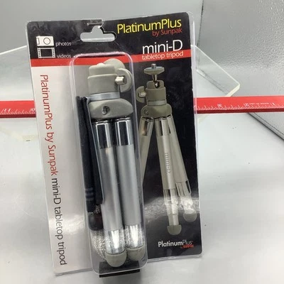 Sunpak Platinum Plus Mini D Camera Tripod 11.5" 360 Movement With Pouch. S30 - Image 1 of 2