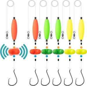 Catfish Rigs Float Catfishing 5/0 HOOK * 6PCS, Multiple colors - Picture 1 of 5
