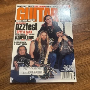 Guitar World Magazine July 2002 Full Poster Ozzy Osborne Zakk Wylde - Picture 1 of 3