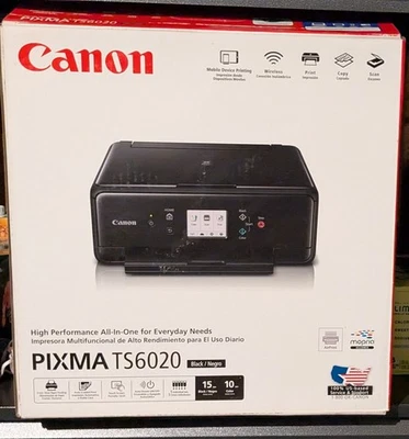 CANON Pixma TS6020 All-in-one Printer + BUNDLE: 10 XL cartridges + paper + USB - Image 1 of 4