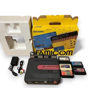 Consola Twin Famicom AN-500B en caja Valis DQ TMNT probada Japón - Imagen 1 de 21