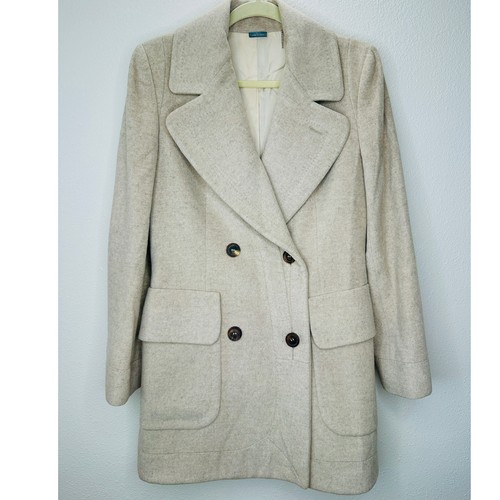 Giacca Alexander McQueen Taupe Cashmere Doppio Bottone 42 8