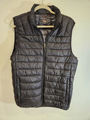 Hawke Co Vest Mens S Black Packable Down Puffer Lightweight Quilted Zip Outdoor - Image 1 of 4