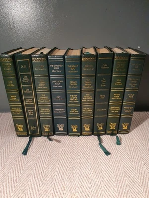 9x Reader's Digest Condensed Books (Green) Bundle/Decorative ~ Vintage - Image 1 of 4