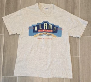 Vintage Hanes Alamo Texas Single-Stitch Shirt Made In USA 90's Gray Large - Bild 1 von 15