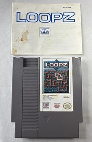 Loopz Nintendo NES Cartridge With Manual Tested Authentic