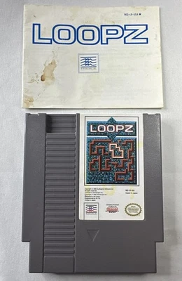 Loopz Nintendo NES Cartridge With Manual Tested Authentic - Image 1 of 4