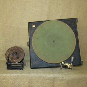 Thomas Edison Cabinet Phonograph Turntable Plattenspieler Chassis, Motor & Sonstiges - Bild 1 von 21