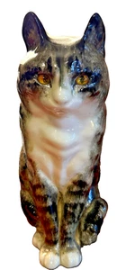 Winstanley Large Tabby Cat Sz 7 Figurine With Glass Eyes - Picture 1 of 16