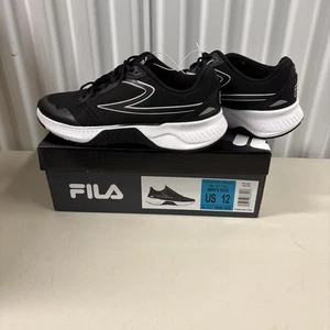 FILA Herren Action Stride Energized Turnschuhe Sport Schwarz Weiß Msil 12 Neu Verpackt - Bild 1 von 6