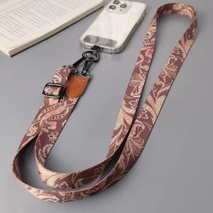 Retro Pattern Crossbody Cell Phone Lanyard Adjustable Lanyard Pendant - Photo 1 sur 6
