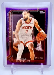 2025-26 Topps Basketball Dillon Brooks #181 Purple Holo Foil #d/250 Rockets Suns - Picture 1 of 2