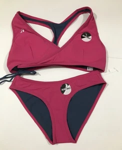 Asics Pink Grau Wende 2 Teiler Bikini Badeanzug Keli Top und Kaitlyn Unterteil - Bild 1 von 7