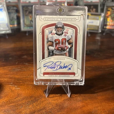 National Treasures Ronde Barber Auto 2024/99 Tampa Bay Buccaneers Salón de la fama Foto 1 de 2