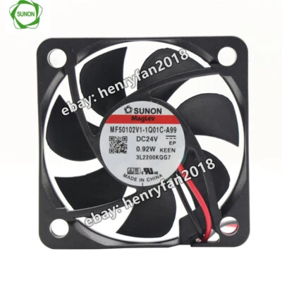 SUNON MF50102V1-1Q01C-A99 Replace KDE2405PFB1-8 24V 0.82W 50*50*10MM Cooling Fan - Image 1 of 4