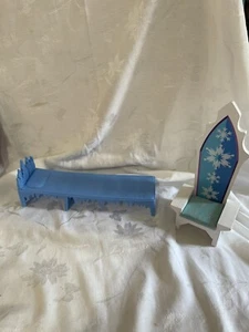 Disney Frozen replace part blue bed Kid Craft wood Chair for Castle Ice Palace - Picture 1 of 10