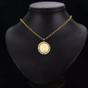 GOLD - 14K Yellow Gold Religious Baptism Pendant - Picture 1 of 4