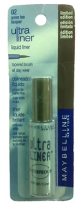 NEW Maybelline Ultra Liner Waterproof Liquid Eye Liner 02 GREEN TEA LACQUER - Picture 1 of 1