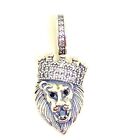 Lion King Of The Jungle Charm  Genuine 925 Sterling Silver Gift