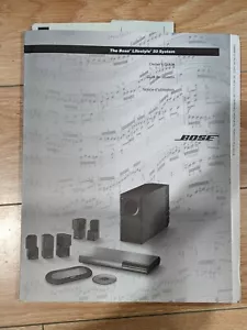Bose LifeStyle 50 Home Theater System Owners Manual Use Guide OEM WITH DIAGRAM - Picture 1 of 4
