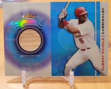 2003 Topps Finest ALBERT PUJOLS Bat Relic Cardinals 