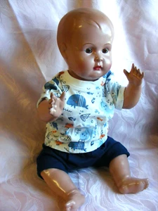 Schildkrötpuppe grosse Babypuppe 55 cm unbespielt Vitrinenpuppe - Bild 1 von 9