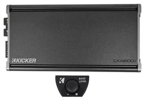 KICKER 46CXA18001 CXA1800.1 1800 Watt RMS Mono Car Audio Amplifier Amp+Bass Knob - Picture 1 of 11