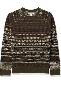 Goodthreads 100 % Lammwolle Geo Fair Isle weicher kuscheliger Pullover Größe Small - Bild 1 von 4