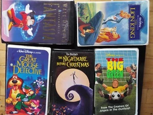 Disney Set of 5 VHS Tapes lot #3 - Imagen 1 de 11