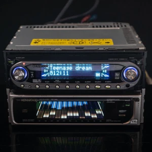 KENWOOD f-MD07 RD-380 Car Audio CD MD Player Set of 2 Operation Confirmed - Picture 1 of 5