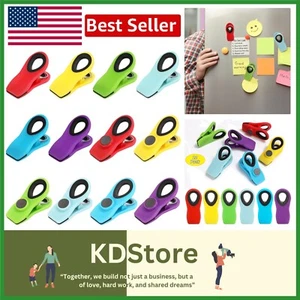 12 Pack Magnetic Chip Clips Bag Clips Food Bag Clips for Food Packages, Kitchen - Picture 1 of 9