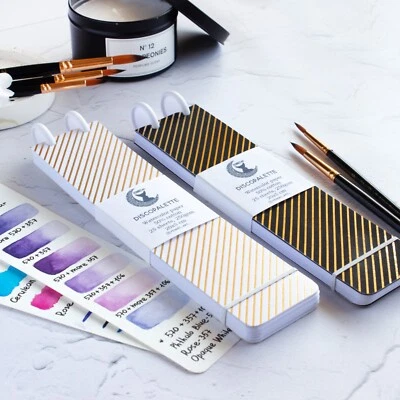 Акварельная бумажная палитра для образцов, мини-альбом для путешествий, ручной работы - Изображение 1 из 4